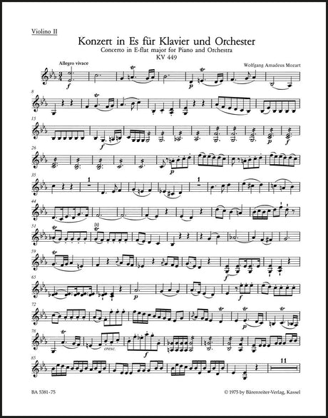 Mozart: Piano Concerto No. 14 in E-flat Major, K. 449