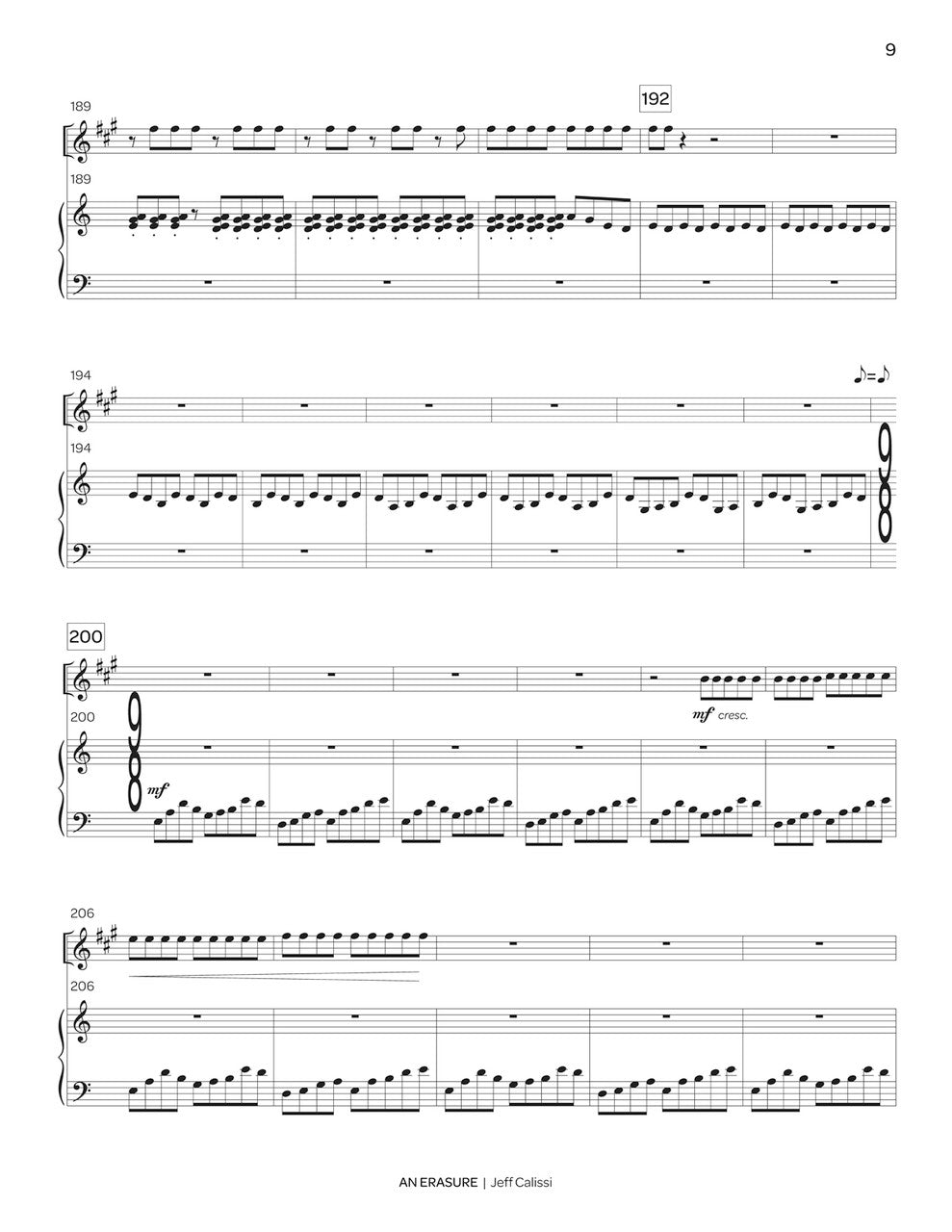 Calissi: An Erasure (Duet for Alto Sax & Marimba)
