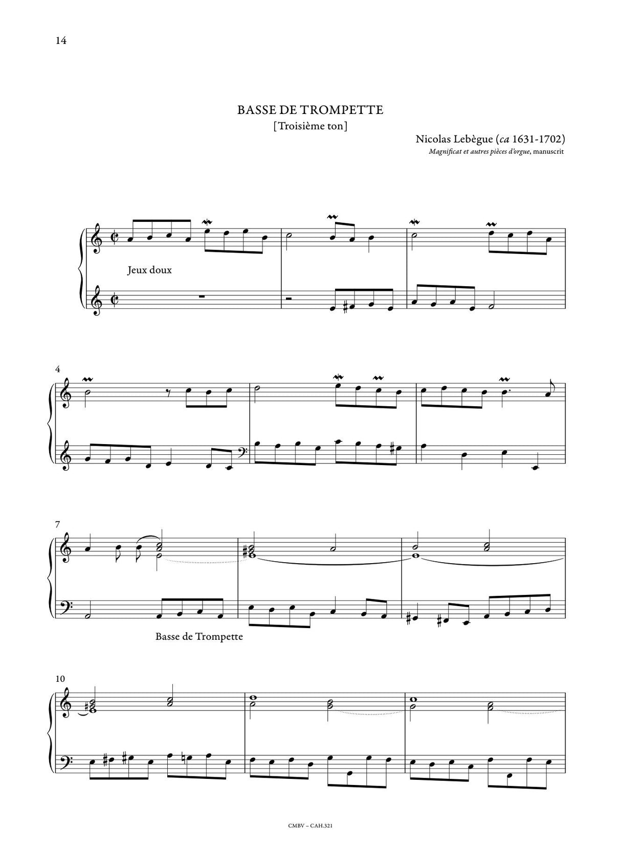 Anthology of French Baroque Music - Organ - Volume 1