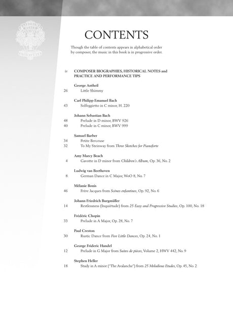 Baroque to Modern: Intermediate Level