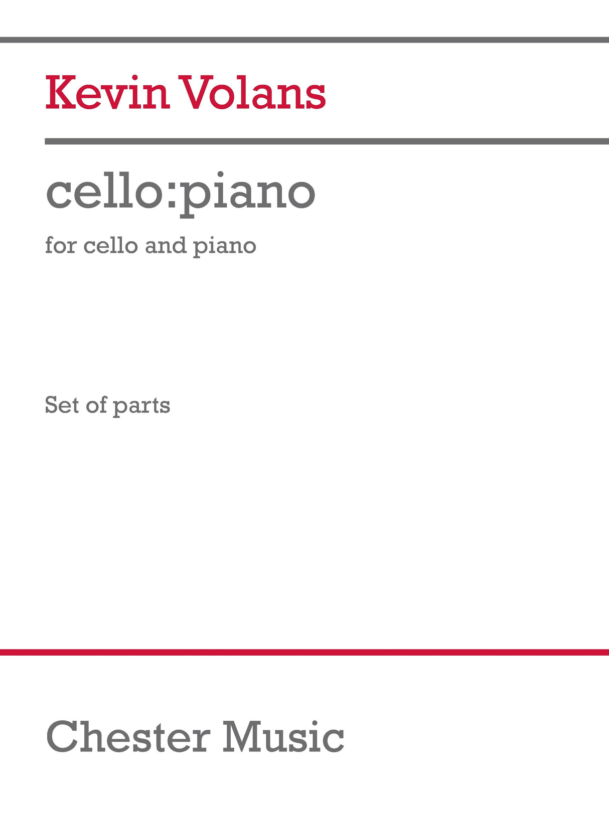 Volans: cello:piano