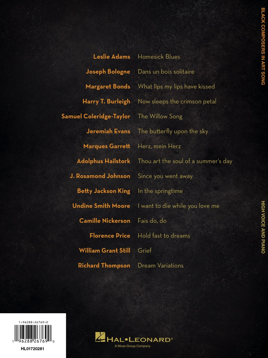 Black Composers in Art Song