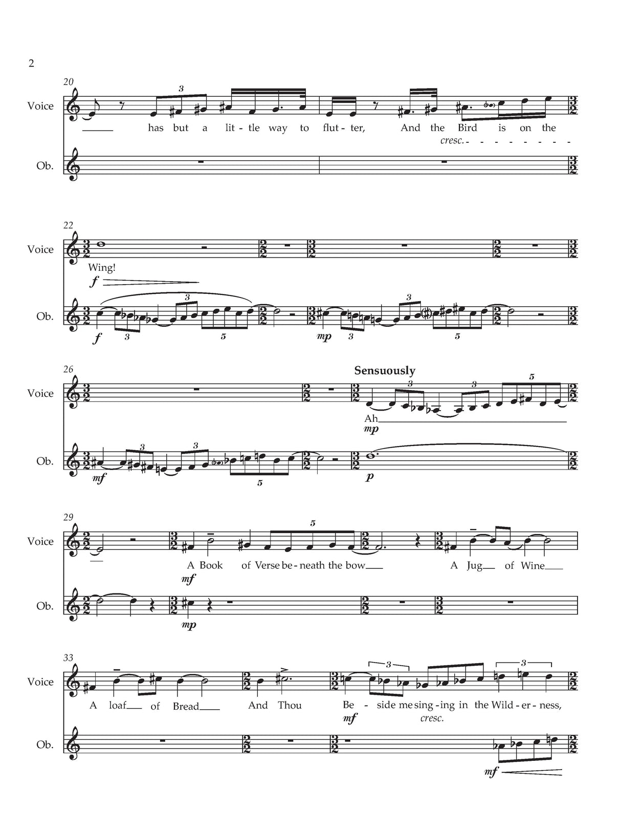 Moore: Songs - Twelve Quatrains From The Rubaiyat