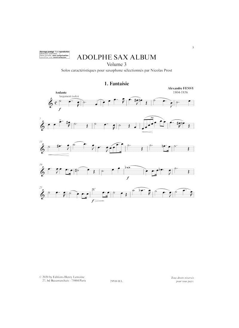 Adolphe Sax Album - Volume 3