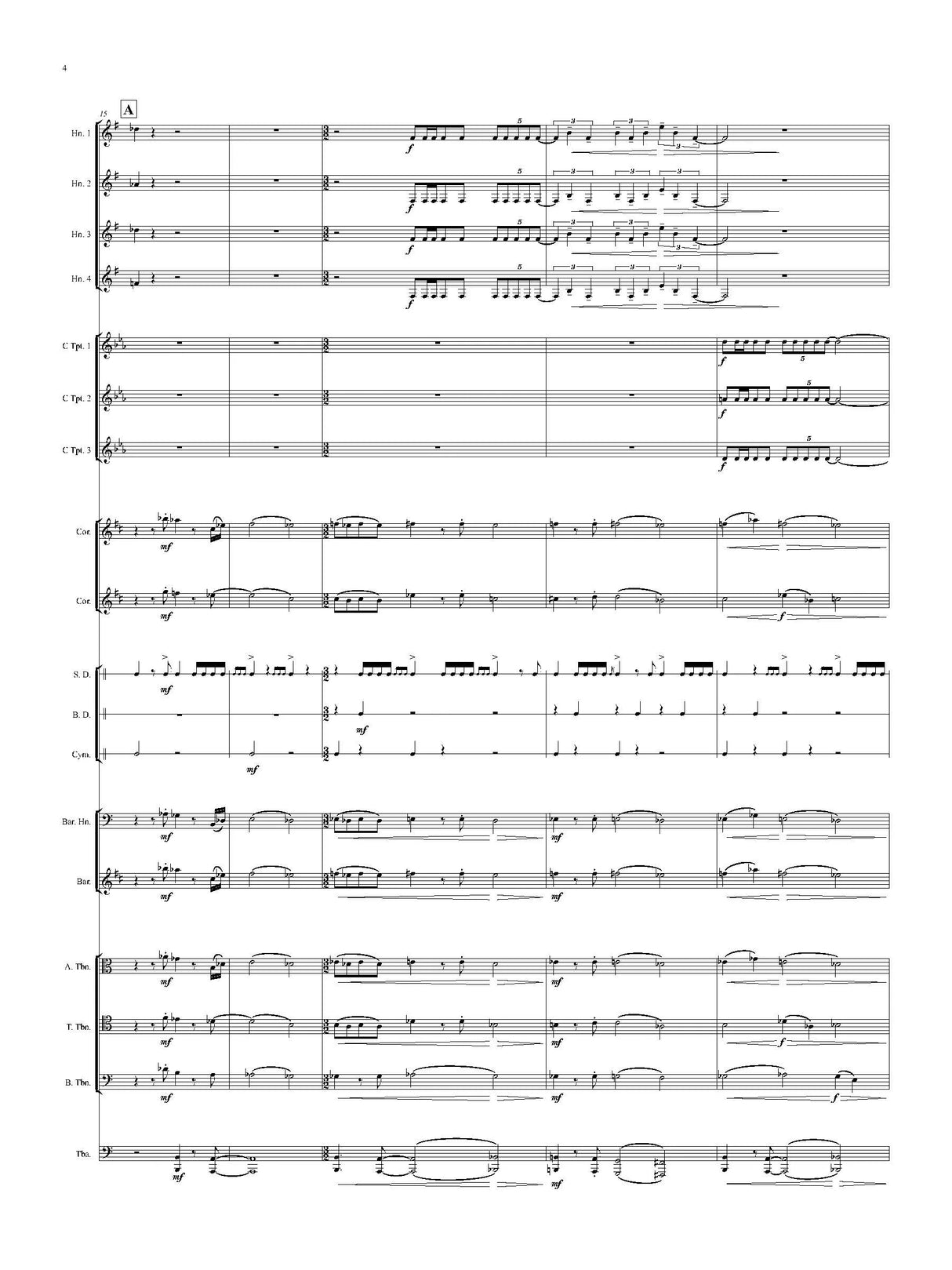 Stubblefield: Fanfare and Anthem, Op 23a (Version for Orchestral Brass and Percussion)