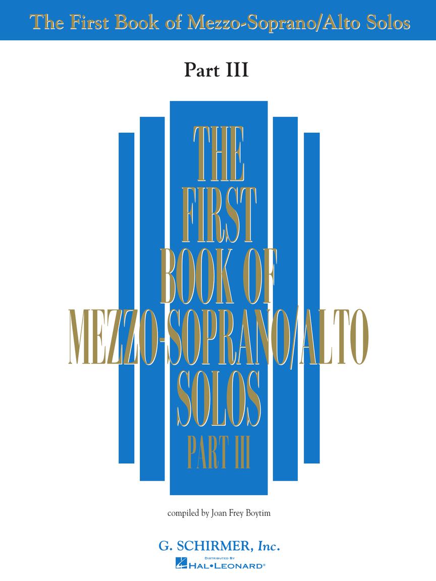 The First Book of Mezzo-Soprano Solos – Part 3