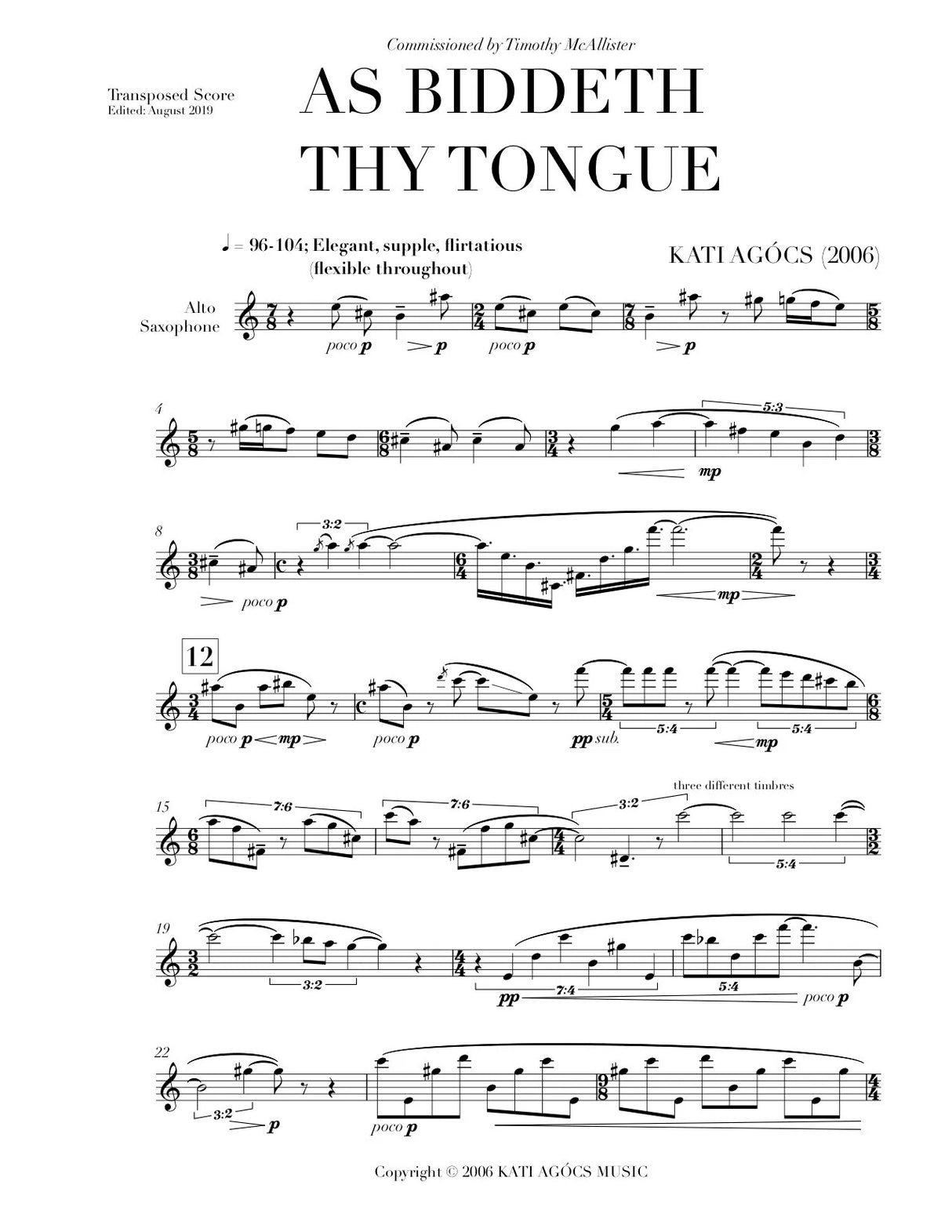 Agócs: As Biddeth Thy Tongue