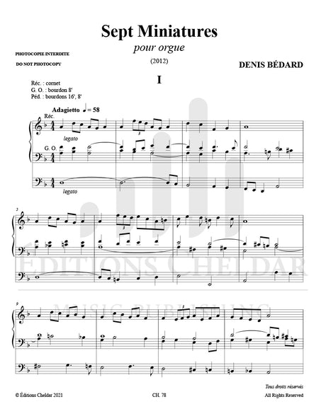 Bédard: Sept Miniatures