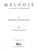 Altschuler: Melodie On A Theme by S. Rachmaninoff