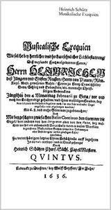 Schütz: Musikalische Exequien, SWV 279–281, Op. 7