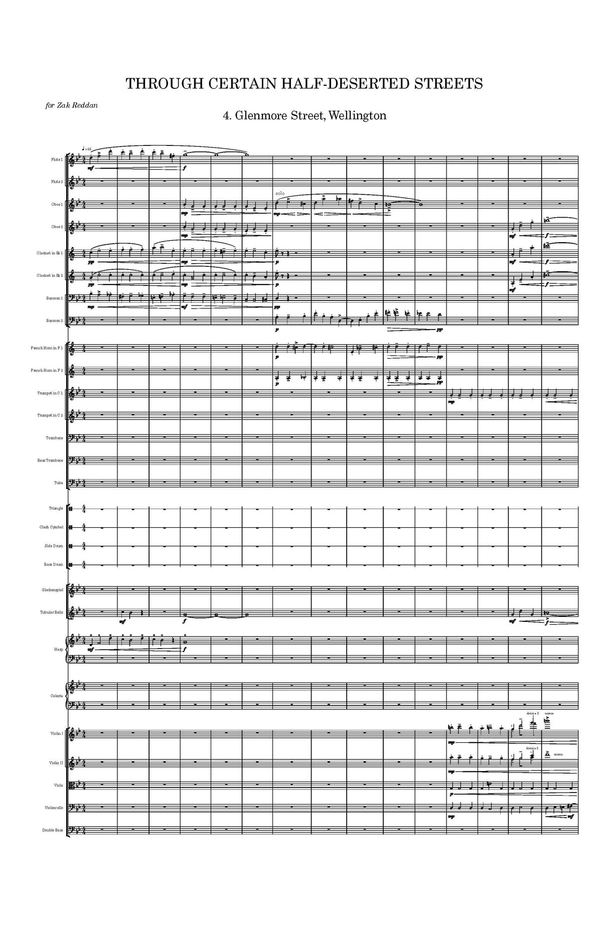Davidson: Through Certain Half-Deserted Streets (Version for Orchestra)