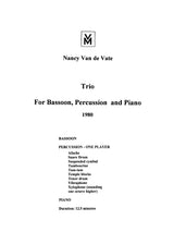 Van de Vate: Trio for Bassoon, Percussion, and Piano