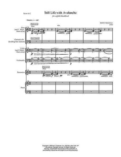 Mazzoli: Still Life with Avalanche