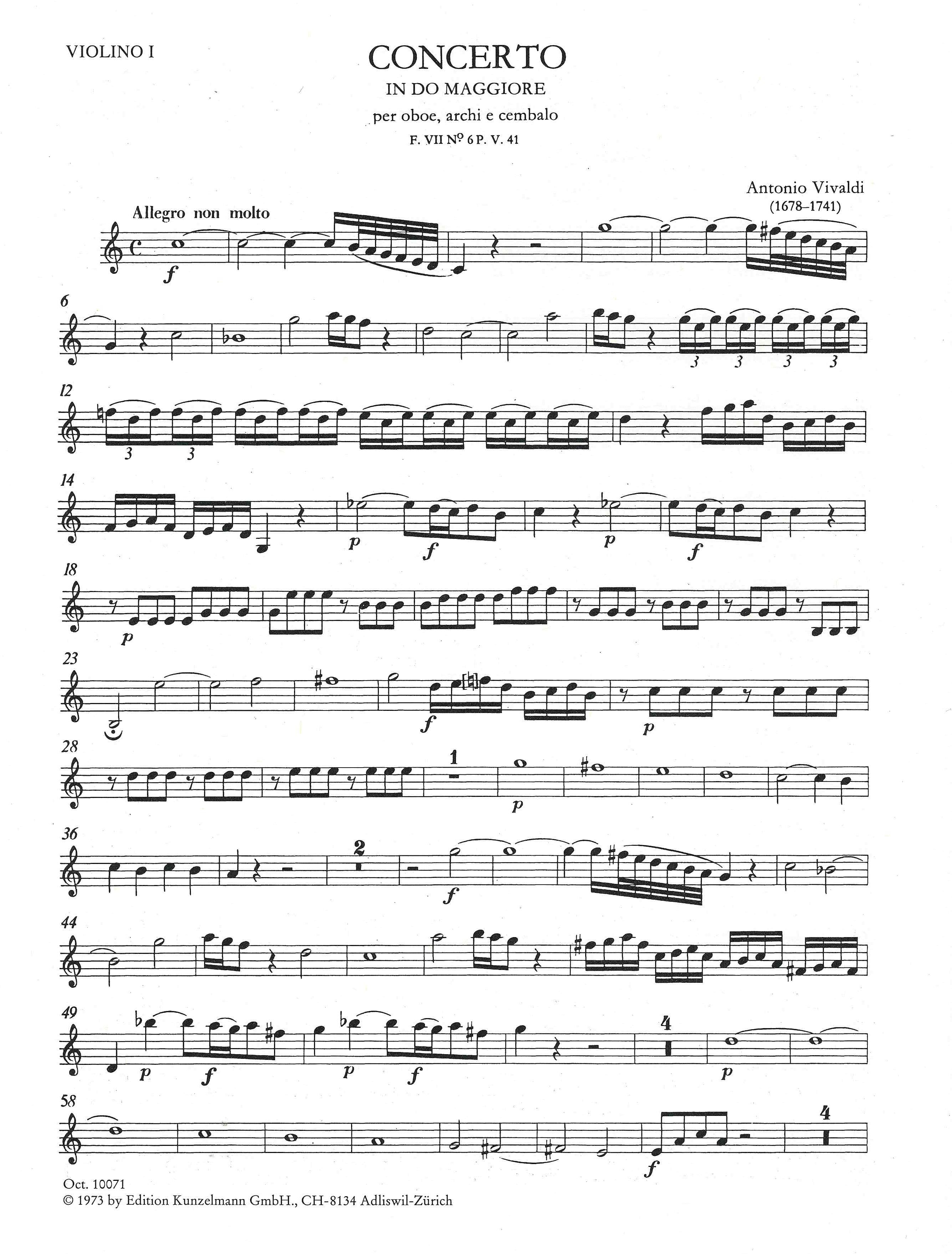 Vivaldi: Oboe Concerto in C Major, RV 447 – Ficks Music