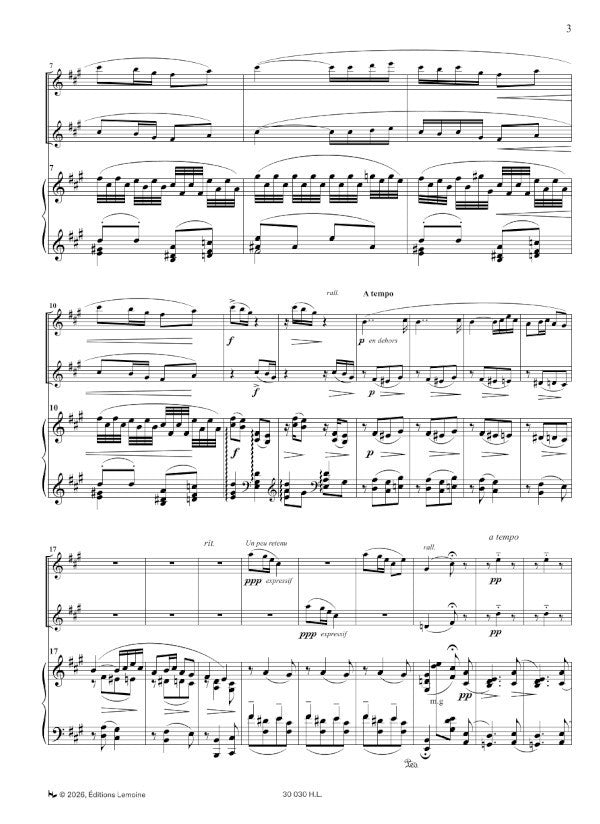 Ravel: Sonatina (arr. for 2 flutes & piano)