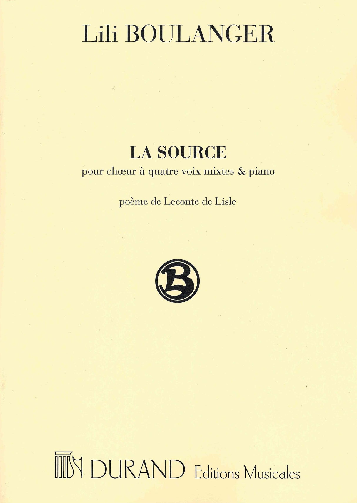 L. Boulanger: La Source