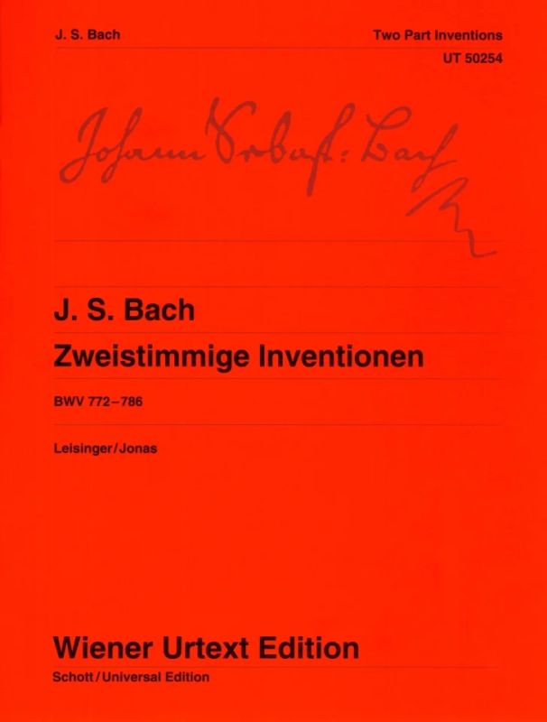 Bach: Two-Part Inventions, BWV 772-786 – Ficks Music