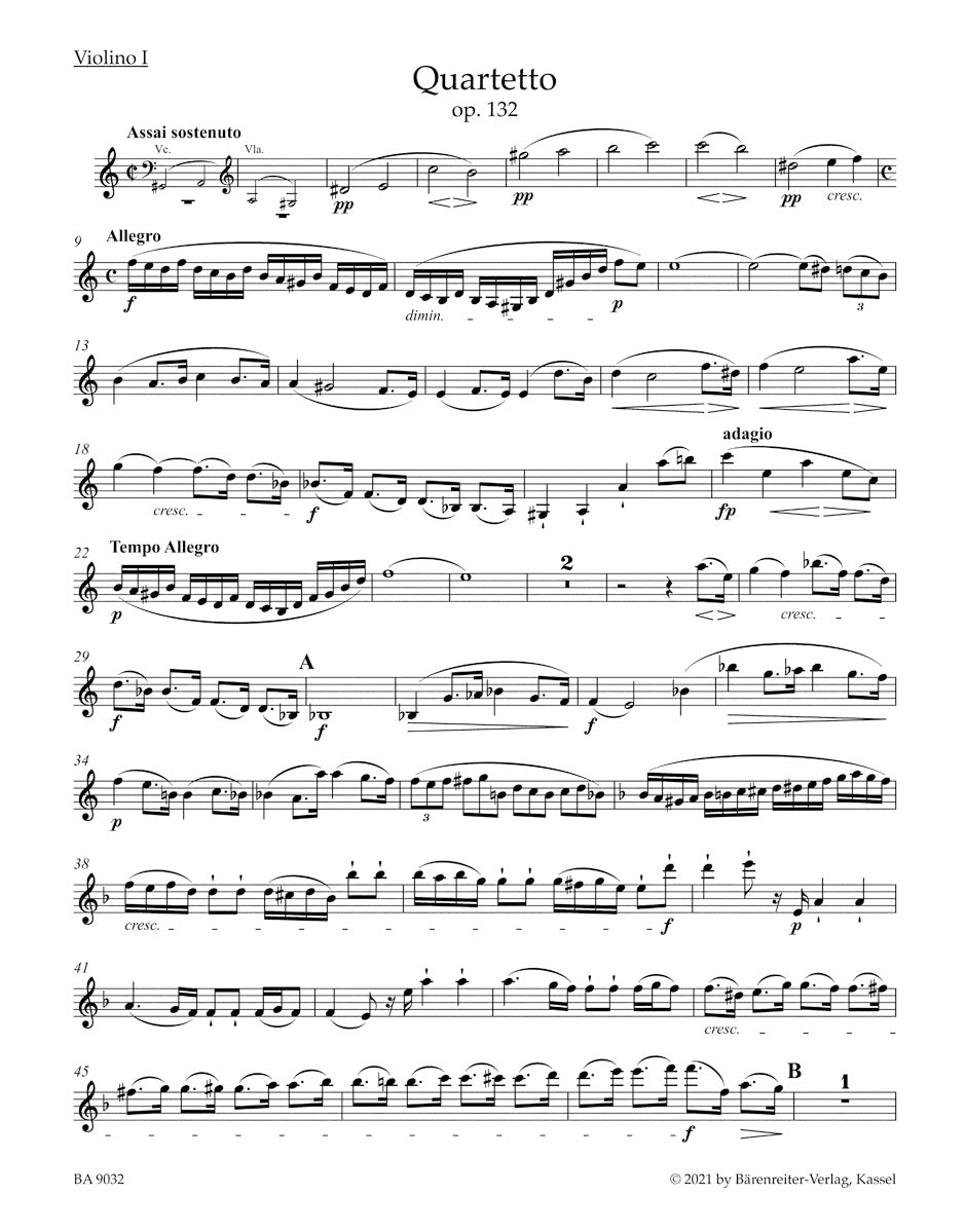 Beethoven: String Quartet in A Minor, Op. 132