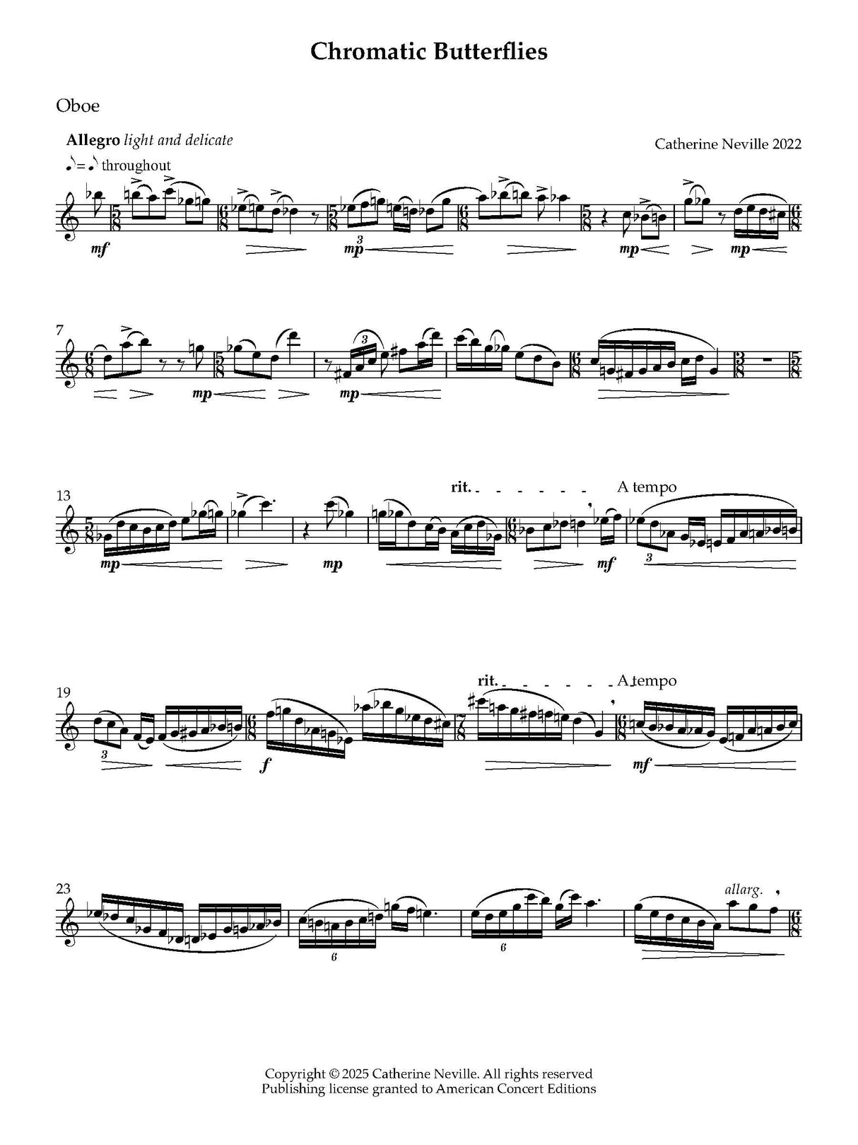 Neville: Chromatic Butterflies