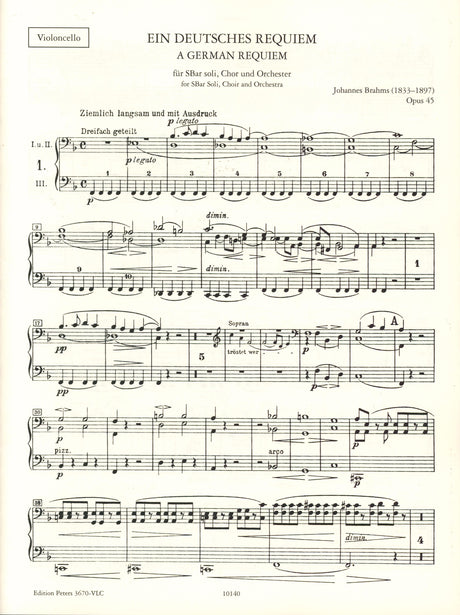 Brahms: Ein deutsches Requiem, Op. 45