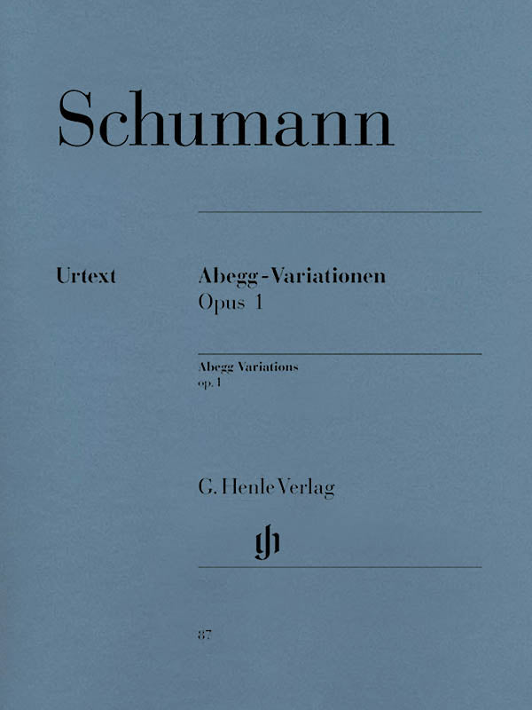 A Defferent Schumann　Vol.1　ヴェンツァーゴ、カシオーリ Schumann: Abegg Variations, Op. 1 – Ficks Music