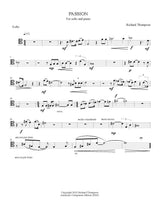 Thompson: Songs of Passion (Version for Cello & Piano)