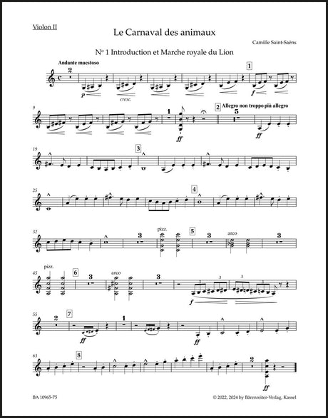 Saint-Saëns: Le carnaval des animaux