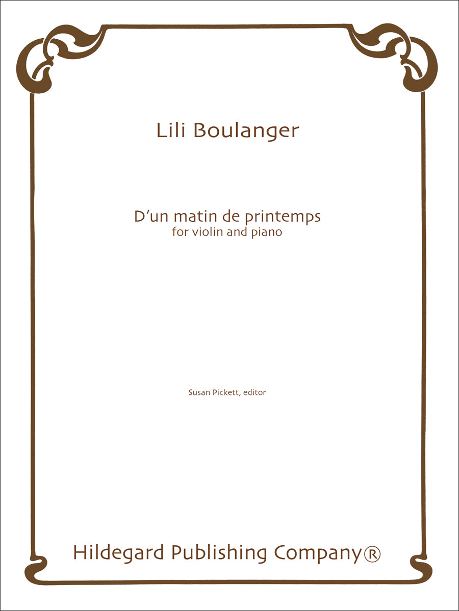 L. Boulanger: D'un matin de printemps