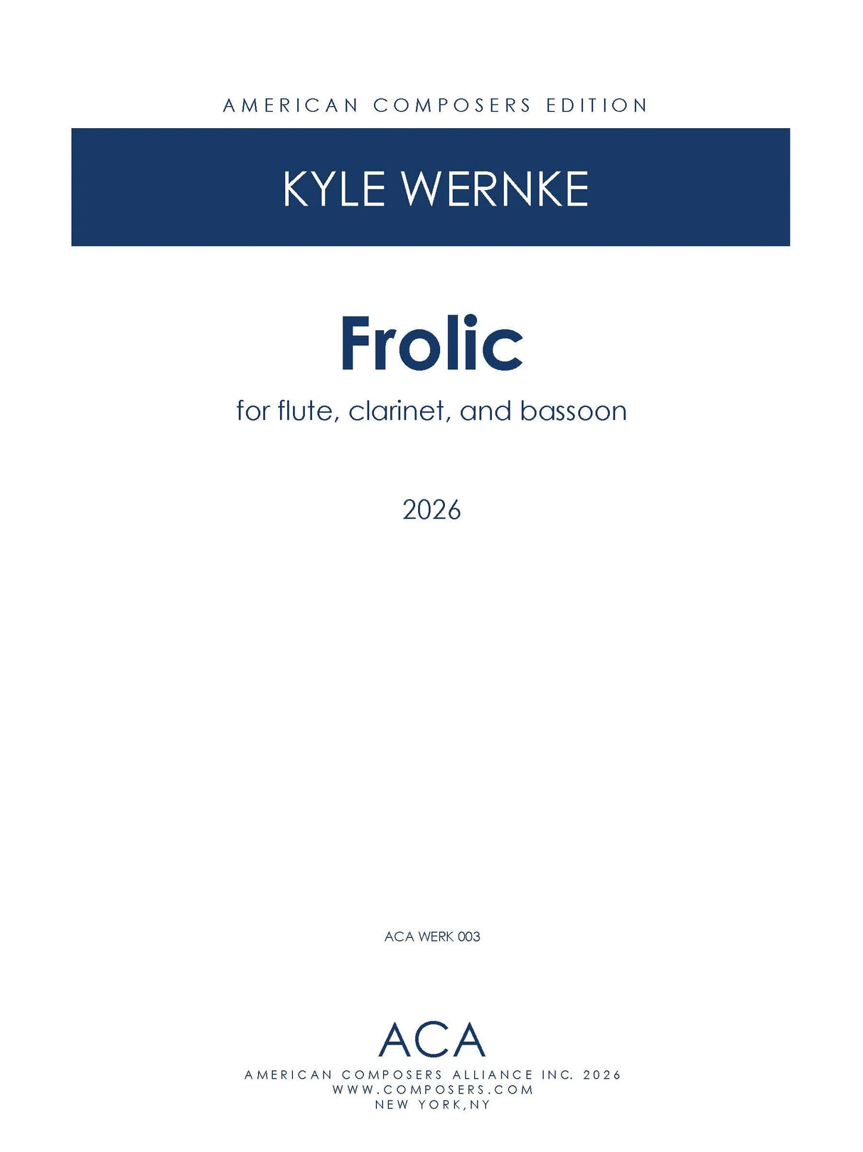 Wernke: Frolic