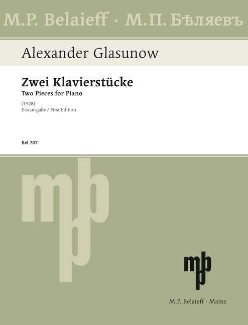 Glazunov: 2 Piano Pieces (1928)