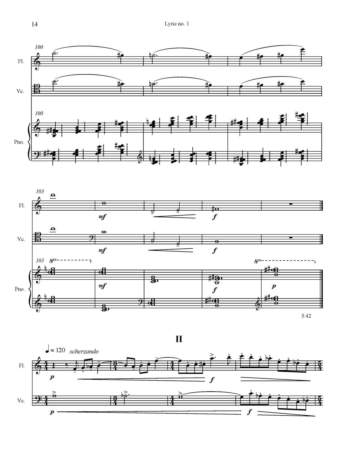 Richardson: Lyric No. 1