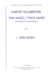 Sollberger: Thin Music / Thick Music