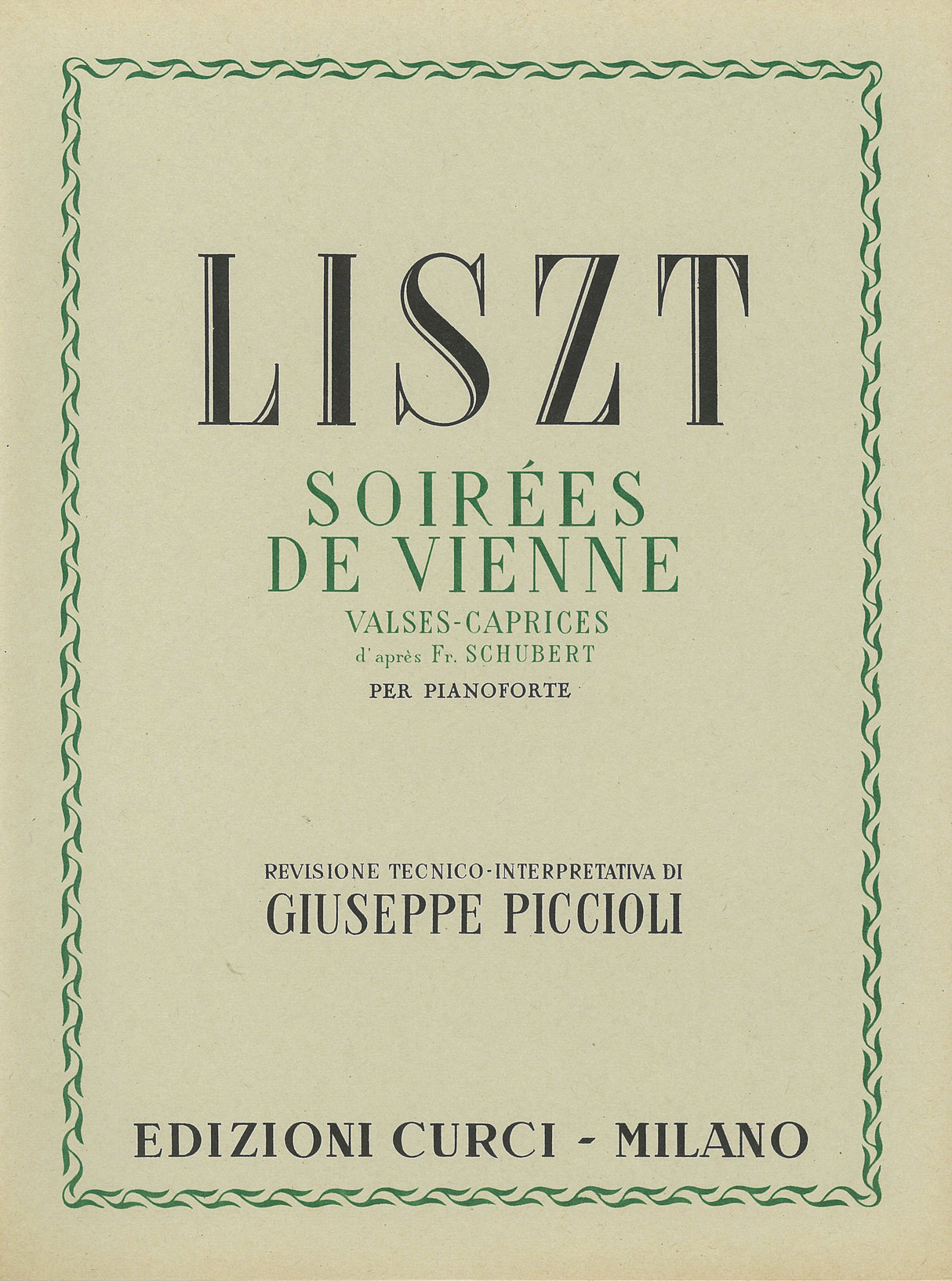 Liszt: Soirées de Vienne