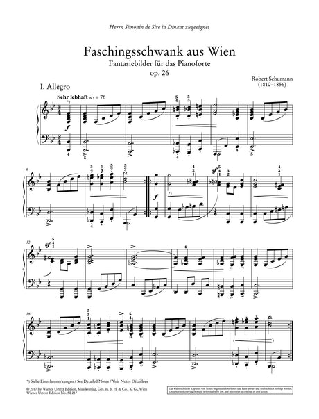 Schumann: Carnival of Vienna, Op. 26