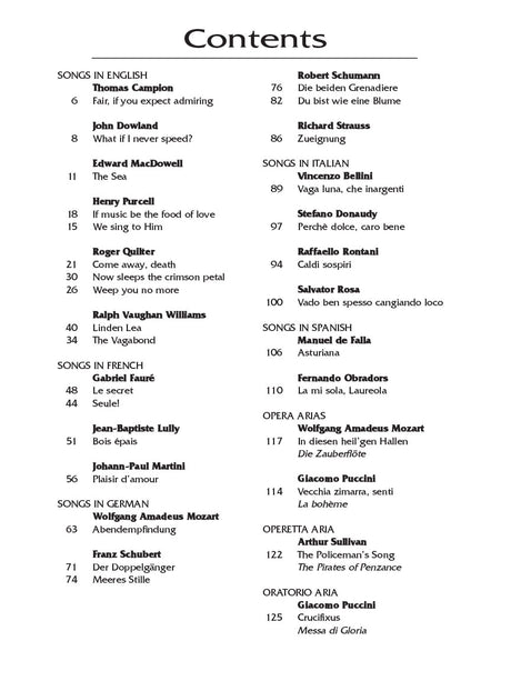 Standard Vocal Literature – Bass