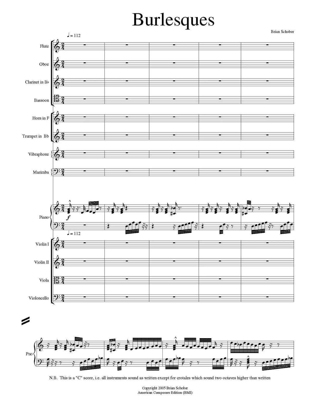 Schober: Burlesques