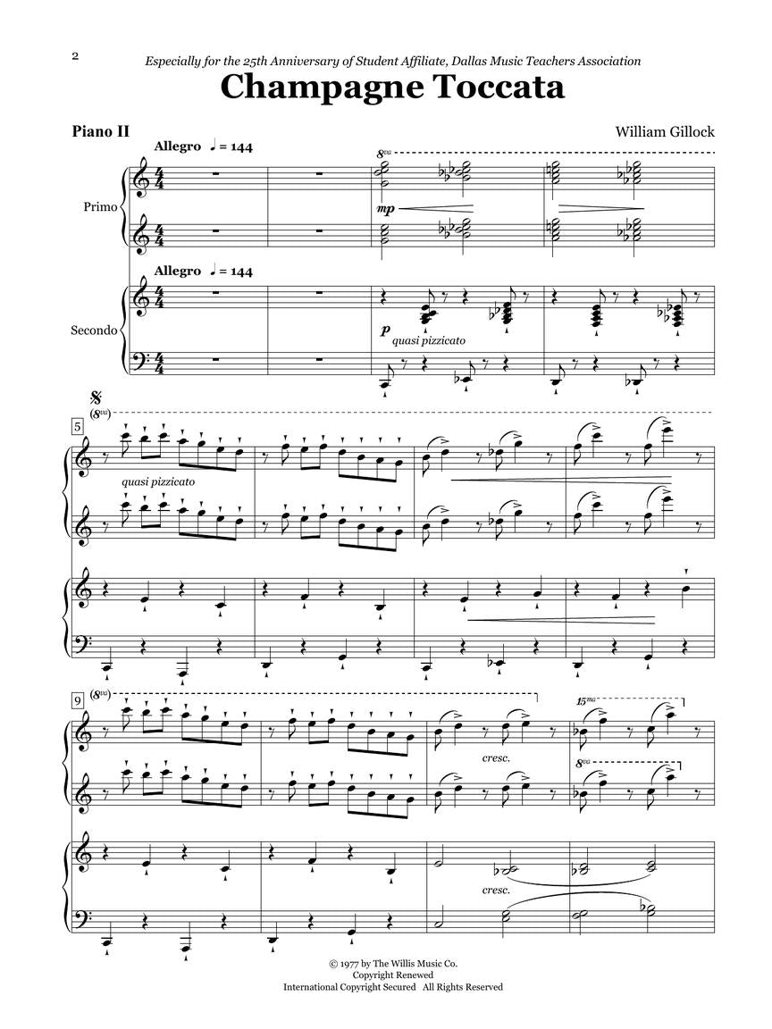Gillock: Champagne Toccata