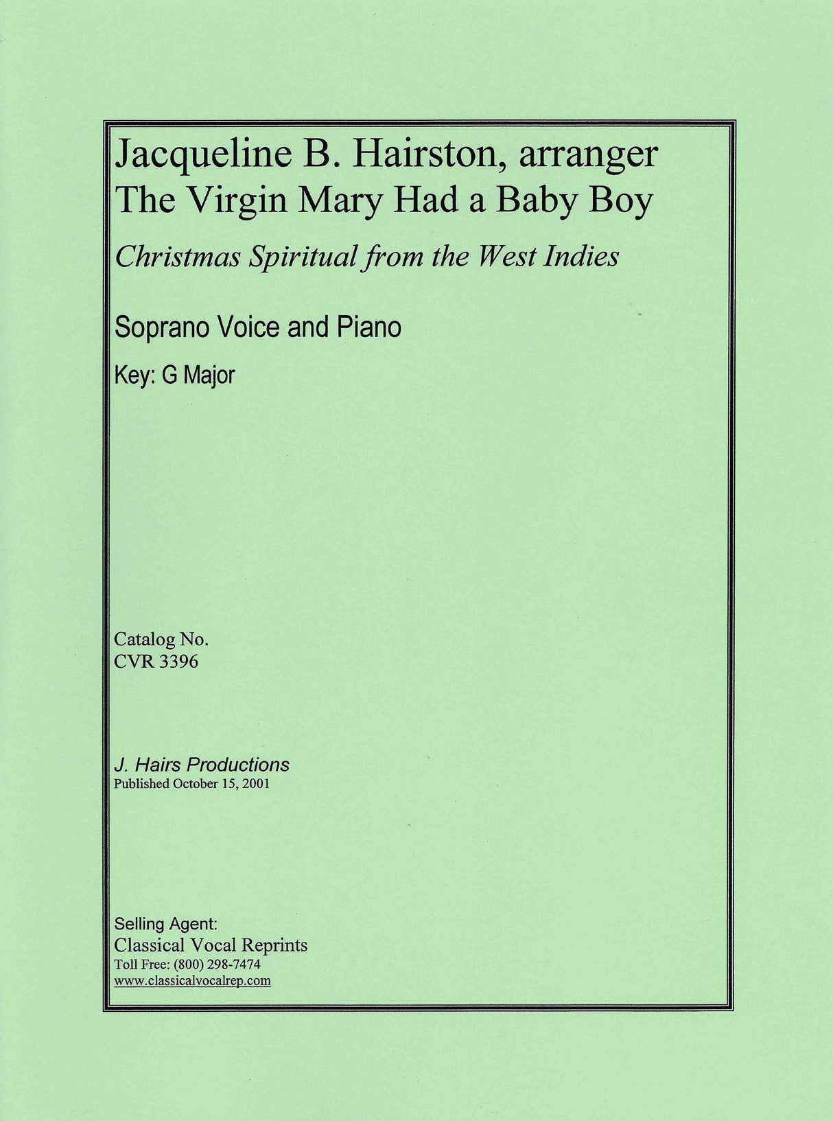 Hairston: The Virgin Mary Had a Baby Boy