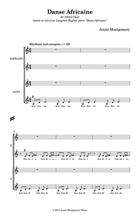 Montgomery: Danse Africaine