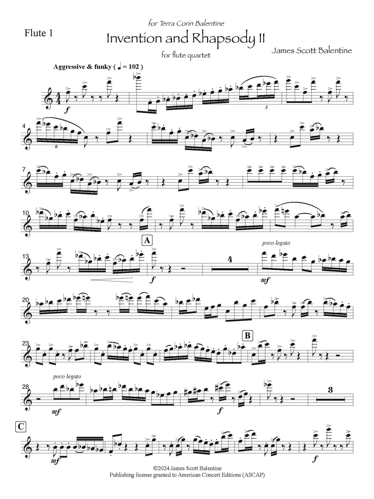 Balentine: Invention & Rhapsody II