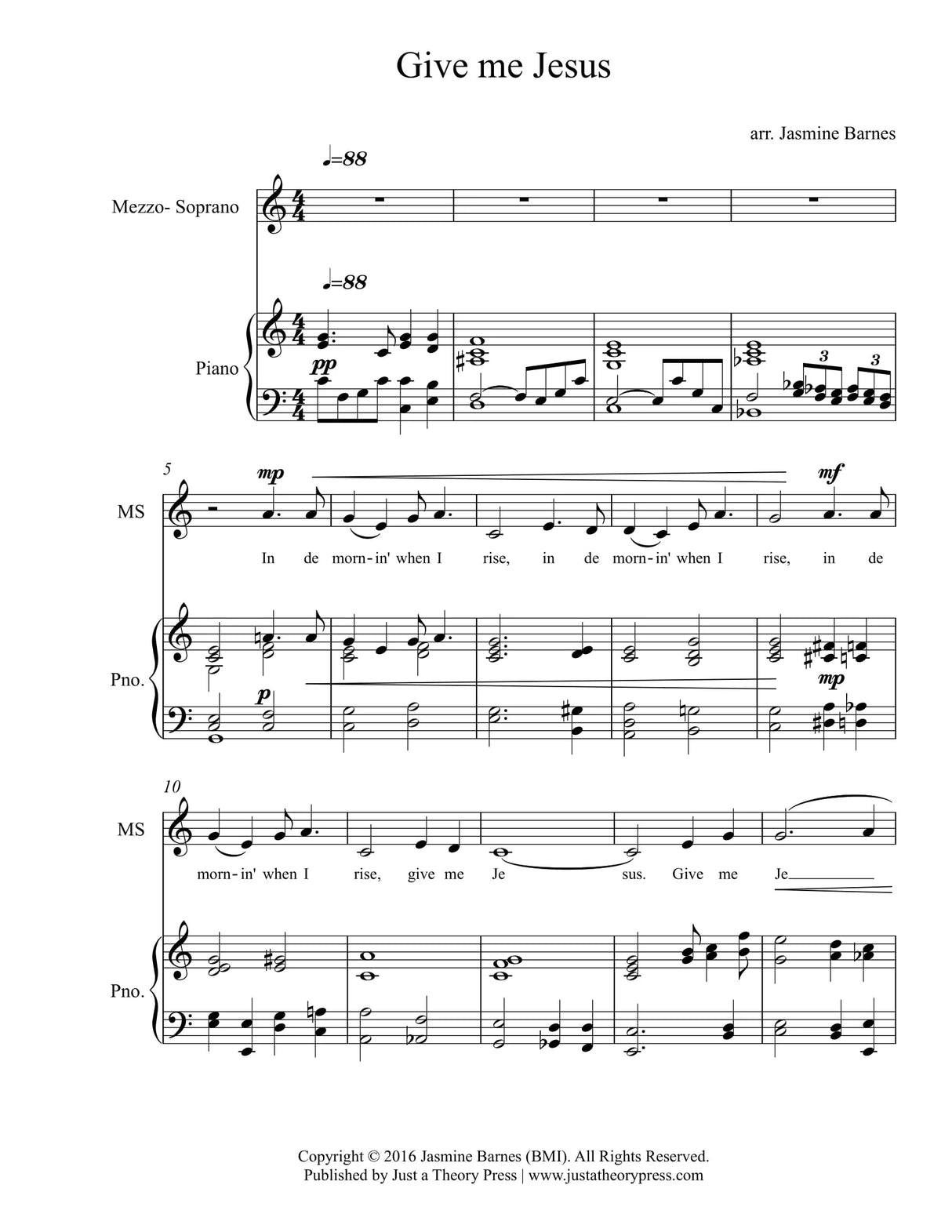 Barnes: Give Me Jesus