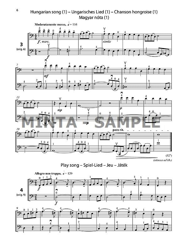 Bartók: 33 Duets (arr. for 2 cellos)