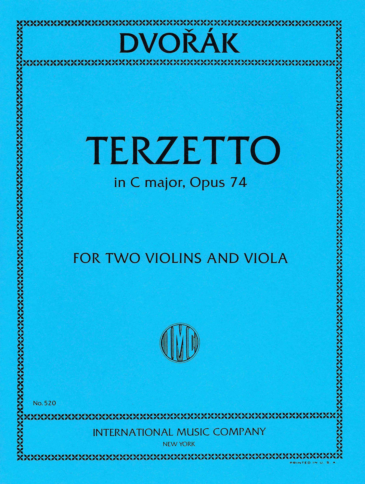 Dvořák: Terzetto in C Major, Op. 74