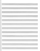 Passantino Manuscript Paper - 9" x 12"