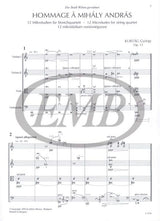 Kurtág: Hommage a András Mihály, Op. 13