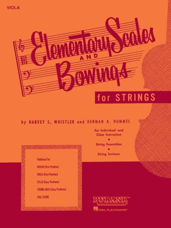 Elementary Scales and Bowings