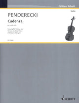 Penderecki: Cadenza (version for solo violin)
