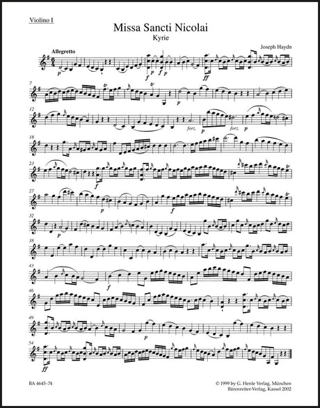 Haydn: Missa Sancti Nicolai, Hob. XXII:6