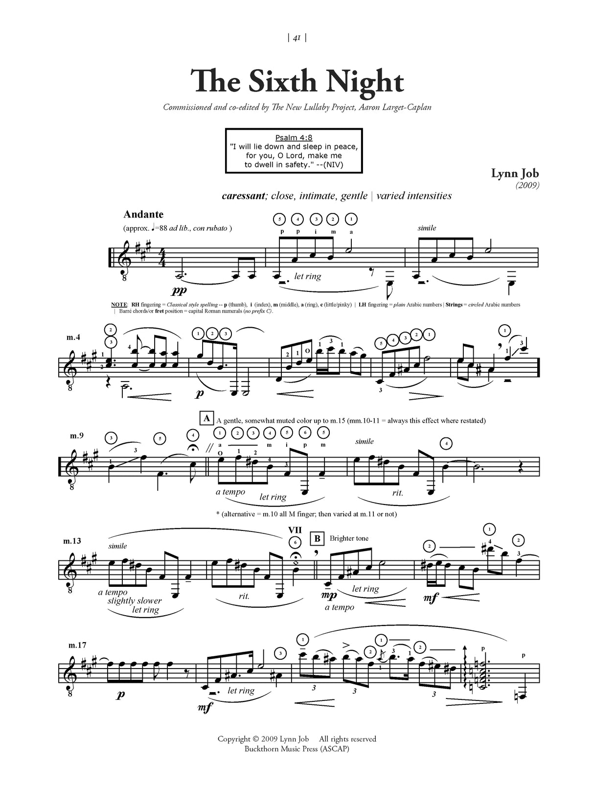 Hushed: Sixteen 21st Century Lullabies for Guitar