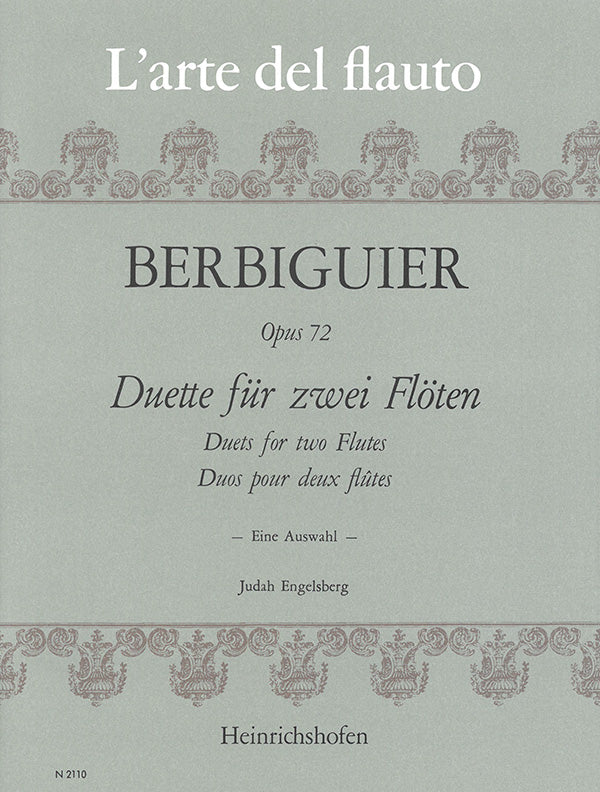 Berbiguier: Flute Duets, Op. 72, Nos. 1-25